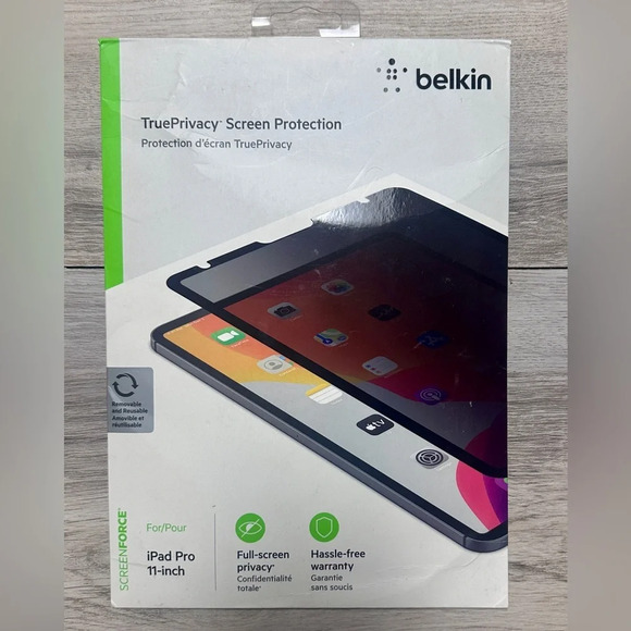 Belkin ScreenForce True Privacy  Screen Protector iPad Pro 11 Brand New - Picture 7 of 8